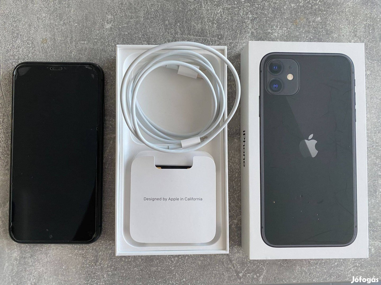 Iphone 11 64 GB fekete okostelefon