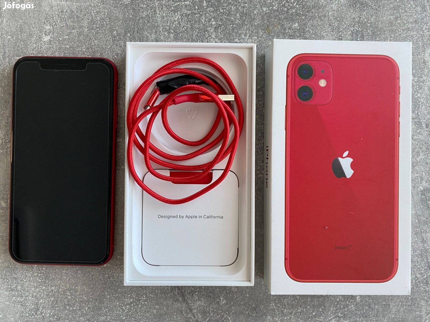 Iphone 11 64 GB piros okostelefon