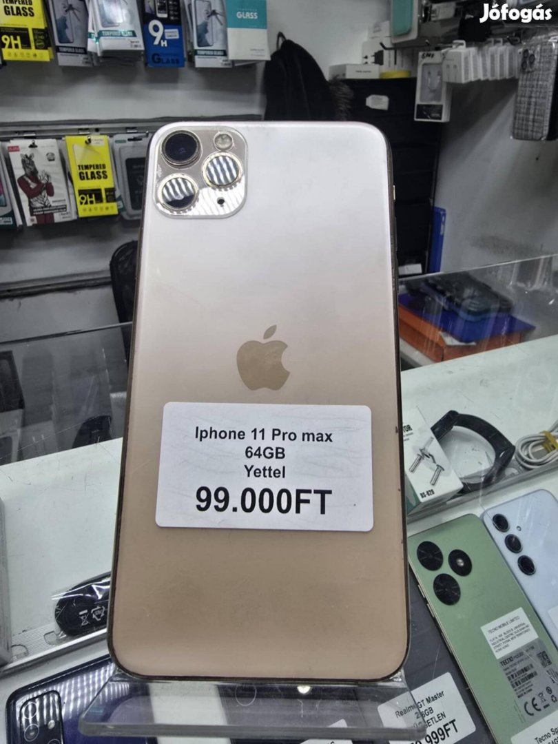 Iphone 11 Pro Max, 64GB, Yettel, Akció, +Garancia 