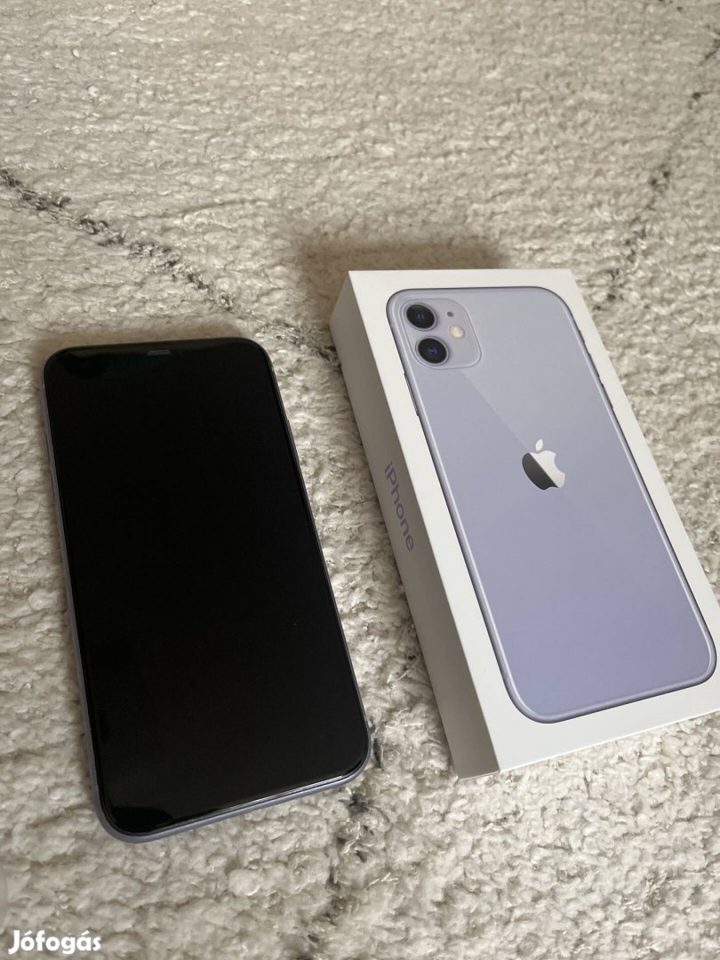 Iphone 11 Purple 64GB (Lila) eladó 2 ajándék tokkal