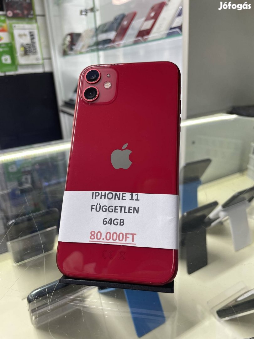 Iphone 11 Red - Független - 64GB