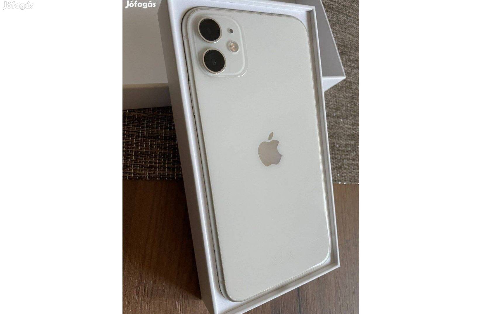 Iphone 11 withe - gyönyörű karcmentes állapot - Csere is lehet