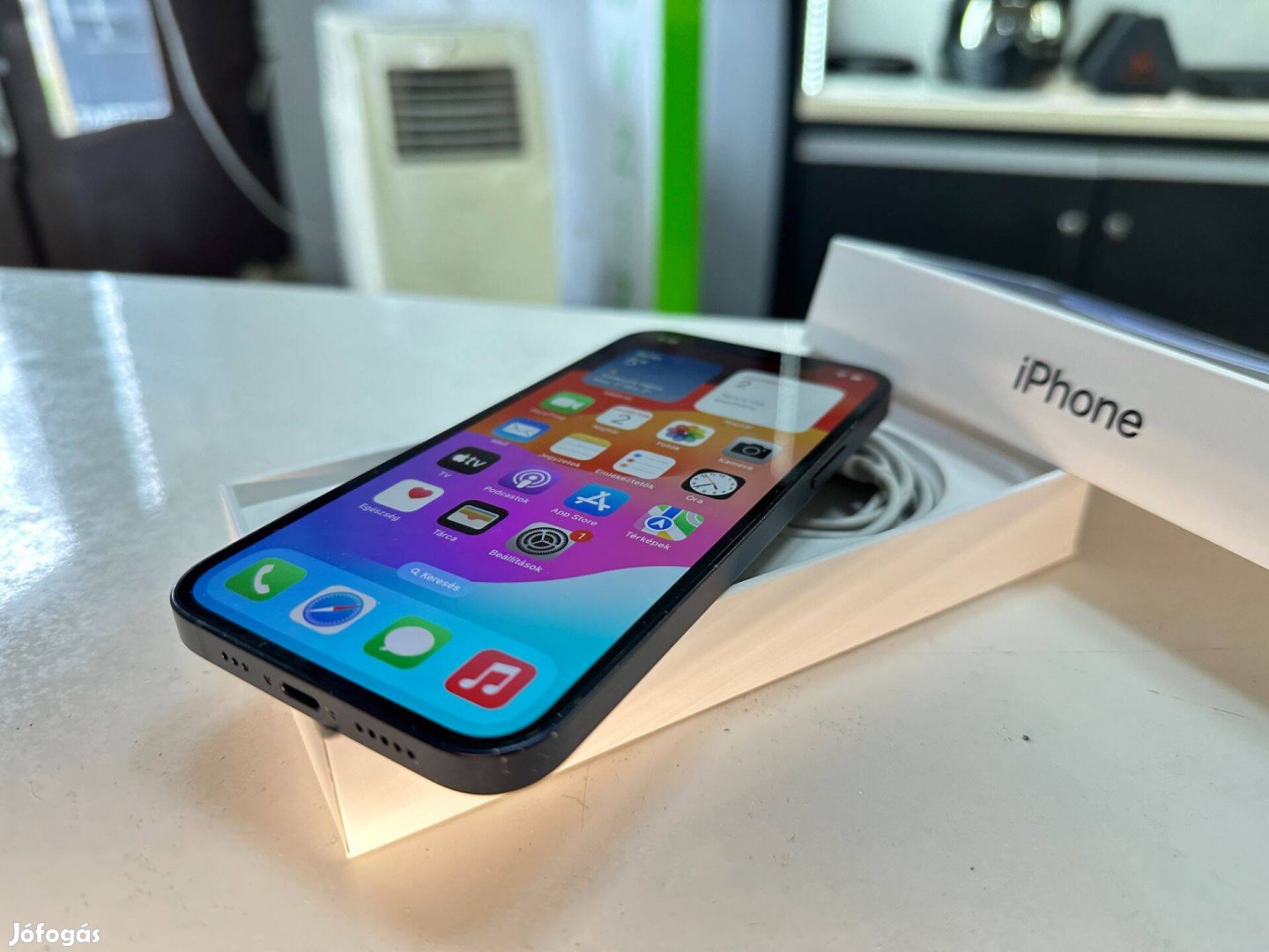 Iphone 12 64GB Black Gyári Független - Dobozos