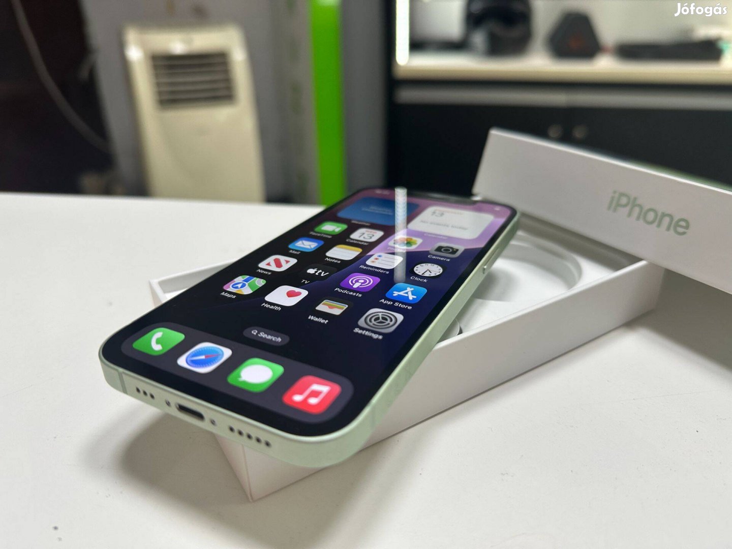 Iphone 12 64GB Green Gyári Független - olyan mint az Új - 100% Akkumul