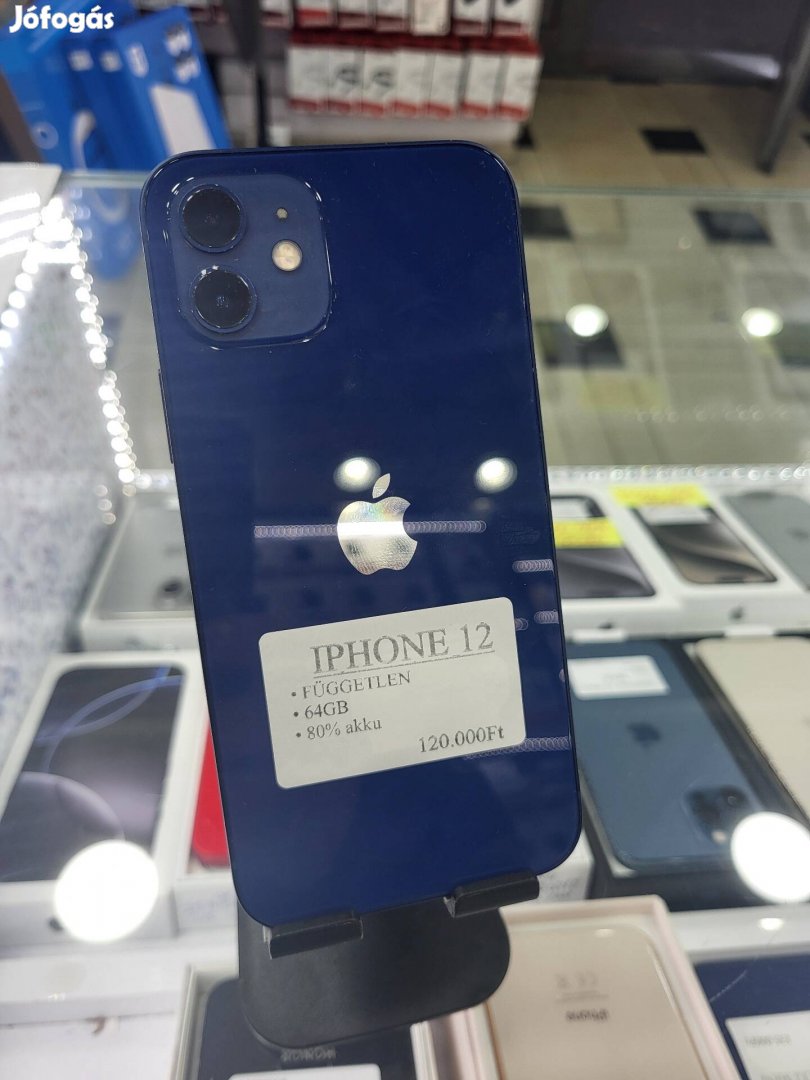 Iphone 12 Független 64GB 80% AKKU