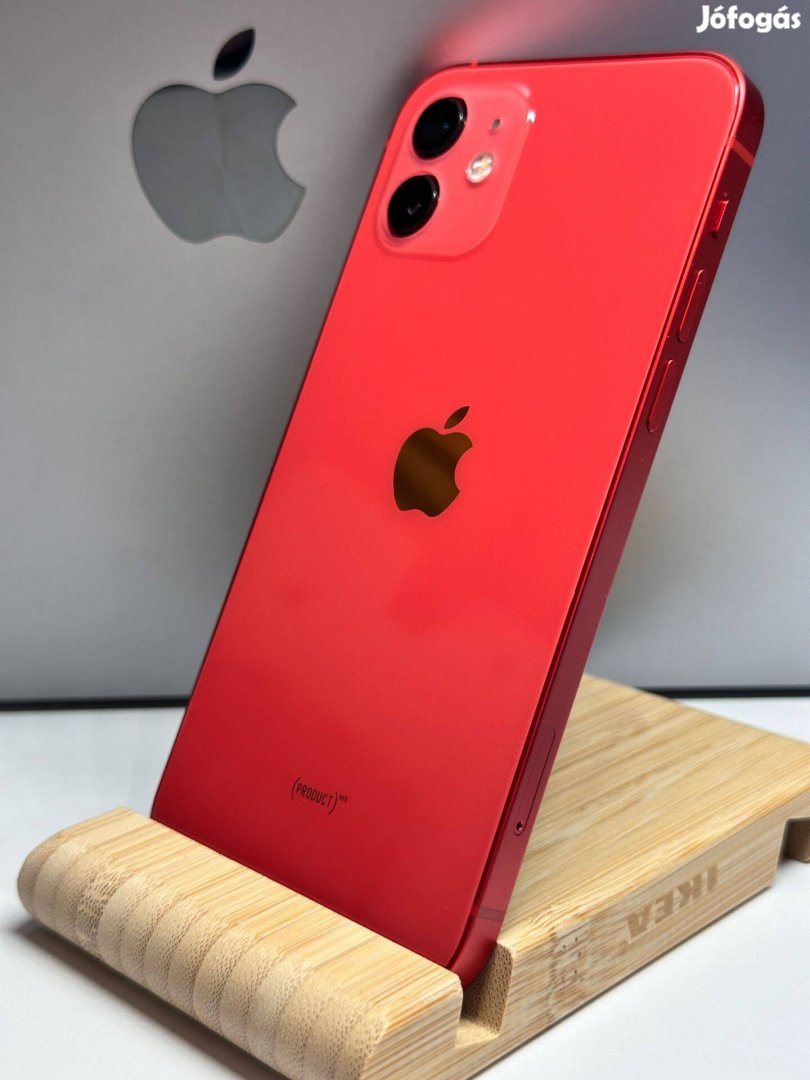 Iphone 12 Piros, 128GB, Szép állapotú, Független