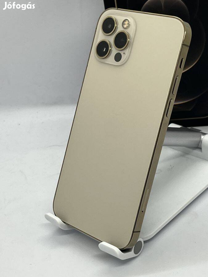 Iphone 12 Pro 128GB GOLD, Független 100% Új AKKU, Üzletből Garanciával