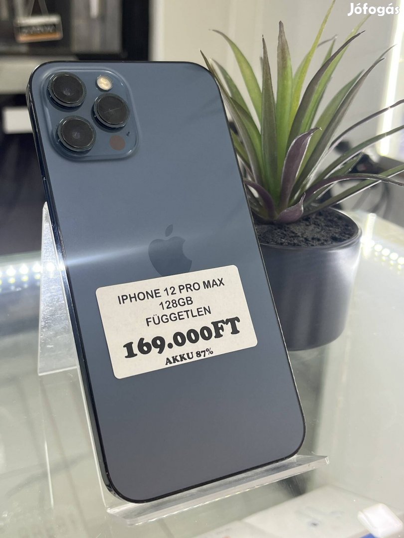 Iphone 12 Pro Max 128GB Kártyafüggetlen 3 hónap garanciával