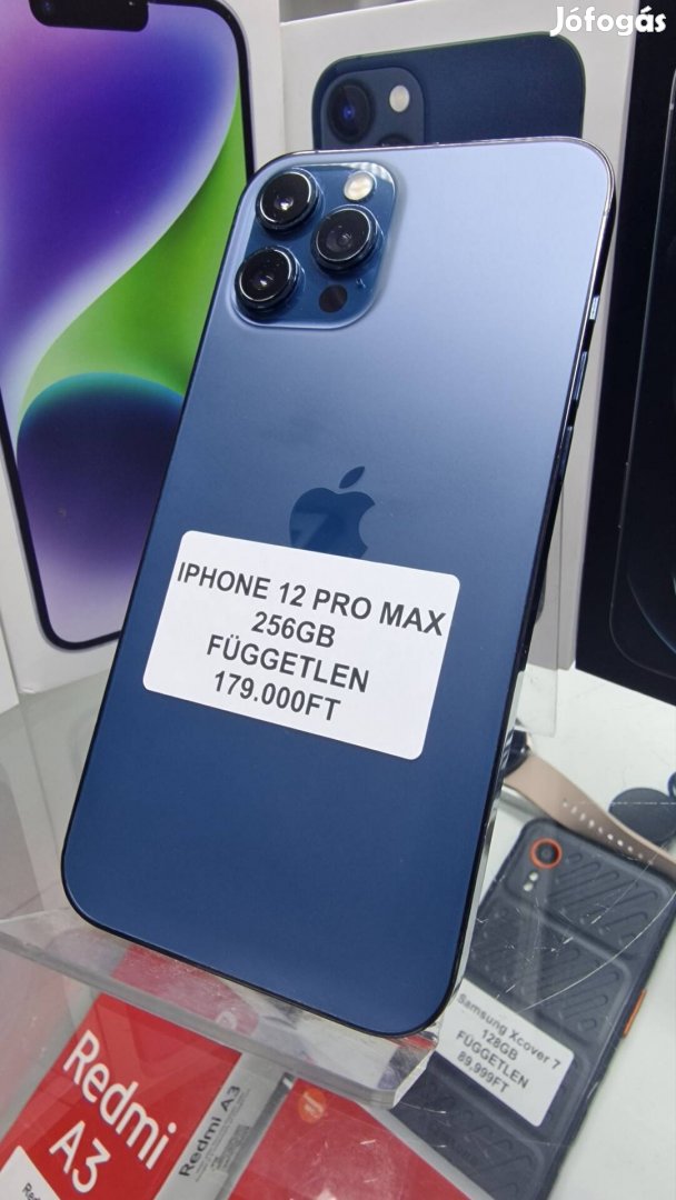 Iphone 12 Pro Max, 256GB, kék, Független, Akció 