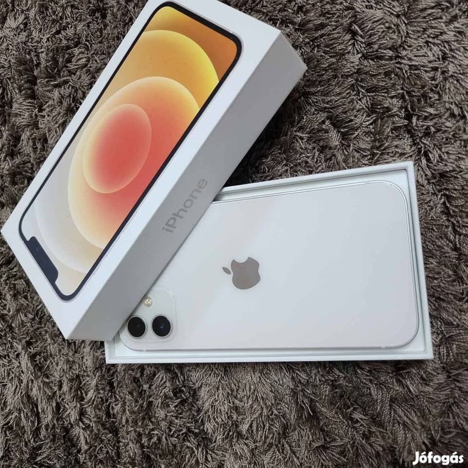 Iphone 12 ; Újszer; (Ajándékok: 15 tok és 2 fólia)