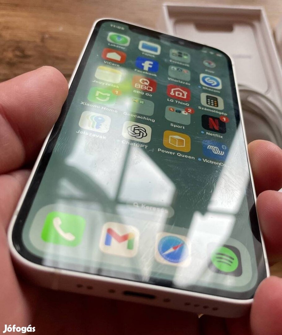 Iphone 12 mini fehér, csodálatos állapotban 64Gb 78%akksi
