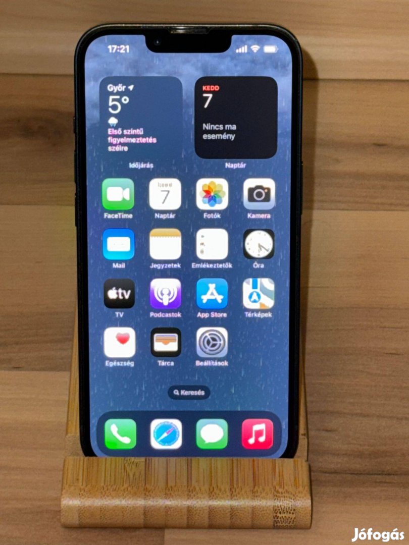 Iphone 13 128GB Midnight független, új akku, karcmentes kijelző