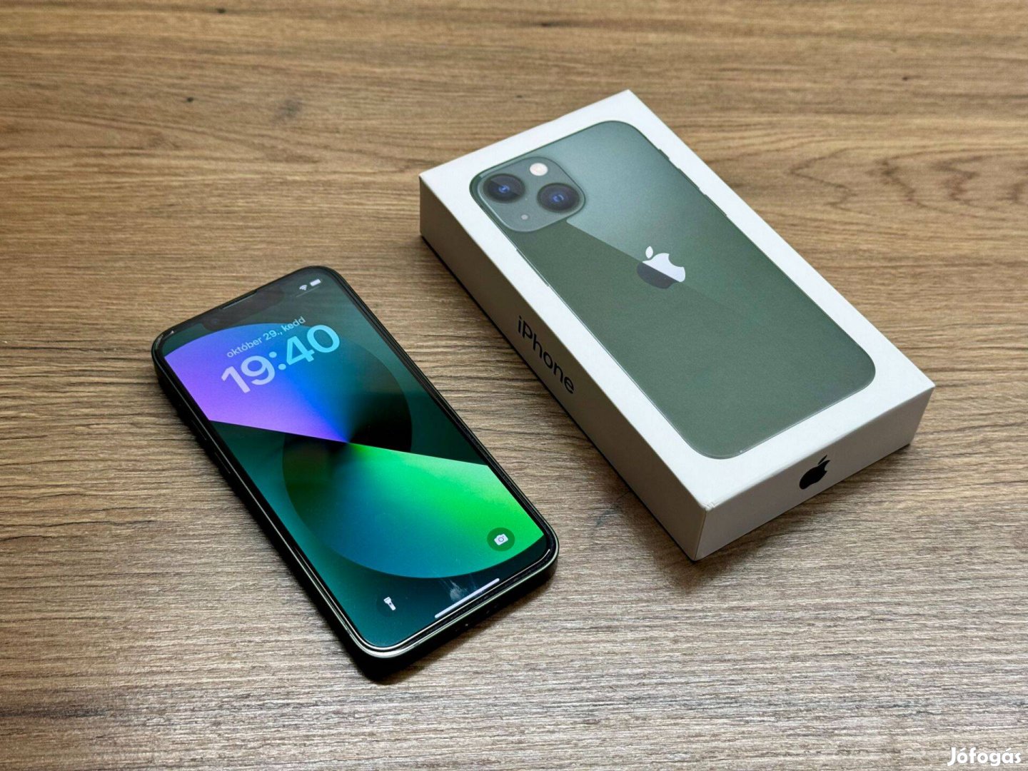 Iphone 13 Mini 128GB zöld - független, hibátlan, tartozék, doboz+Tokok