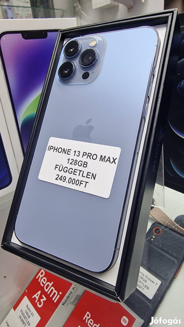 Iphone 13 Pro Max ,128GB ,kék,Független, Akció 