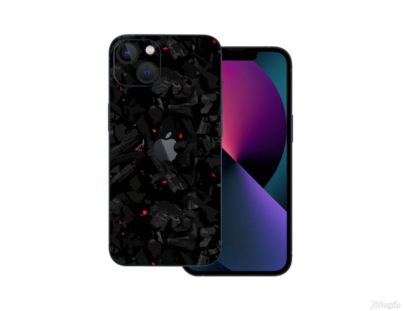 Iphone 13 - Szén mintás fólia + 50 színben