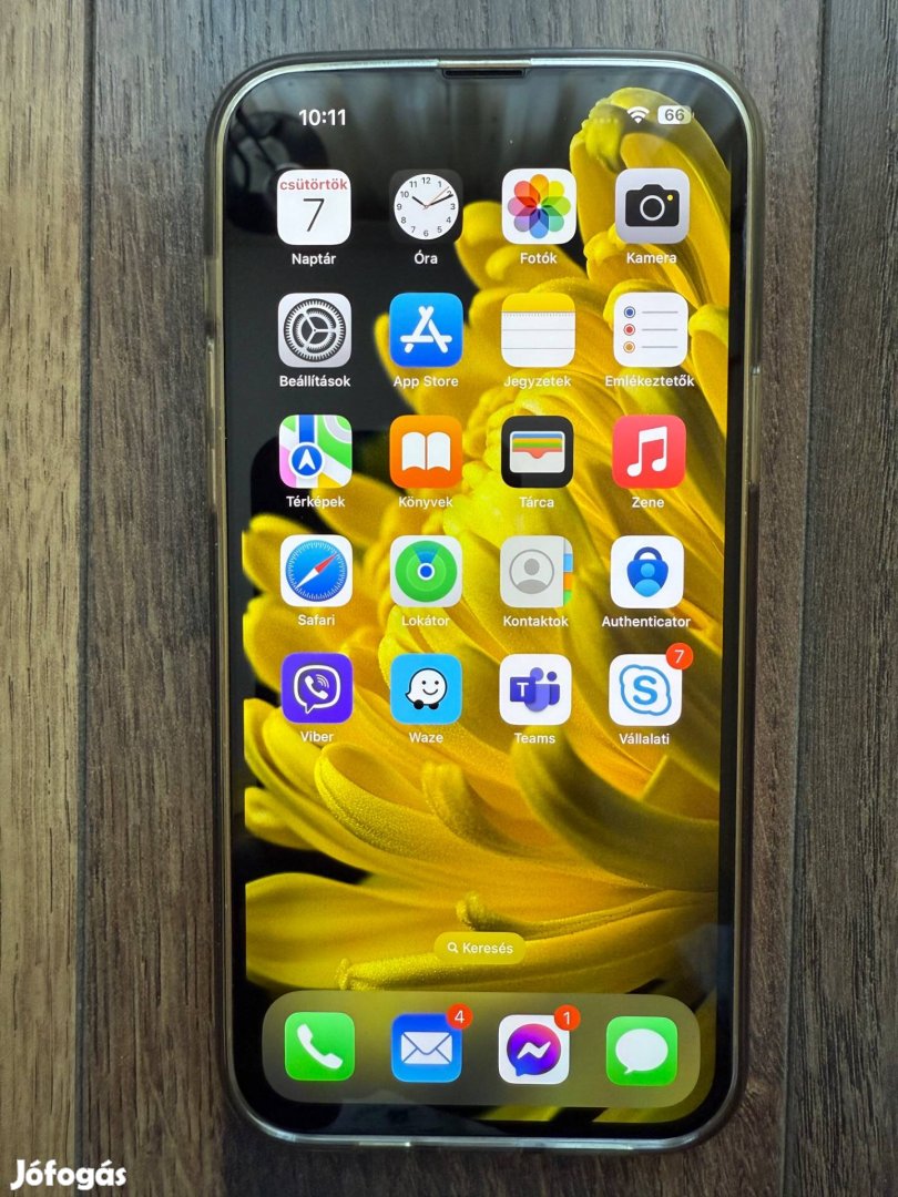 Iphone 14 Plus (sárga) 128GB, független, garanciális