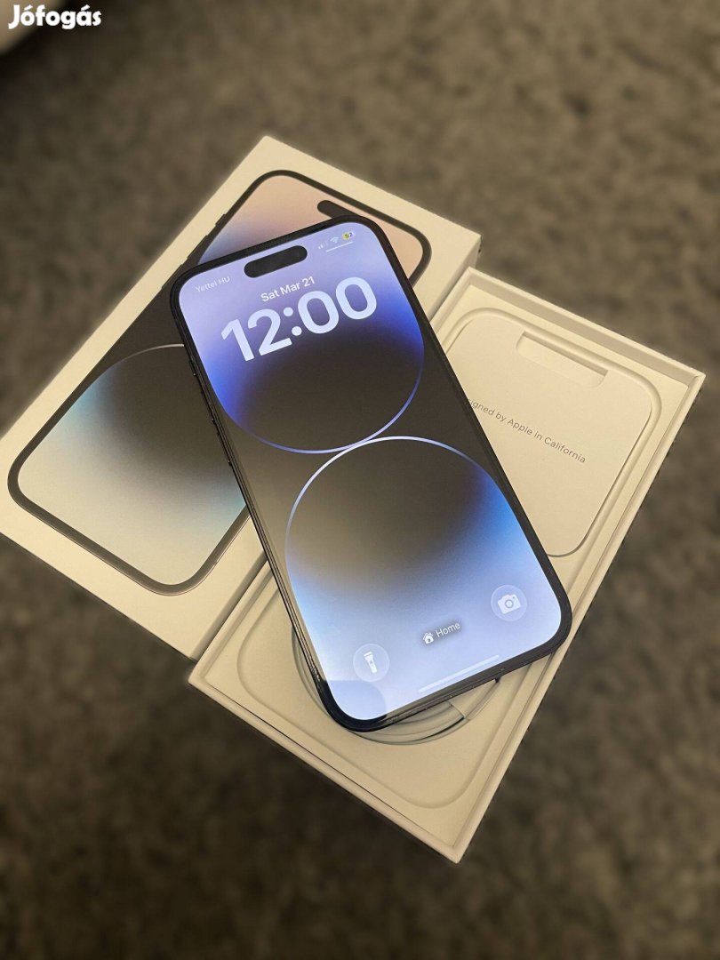 Iphone 14 Pro 128GB Space Black - Patika állapot, Bontatlan