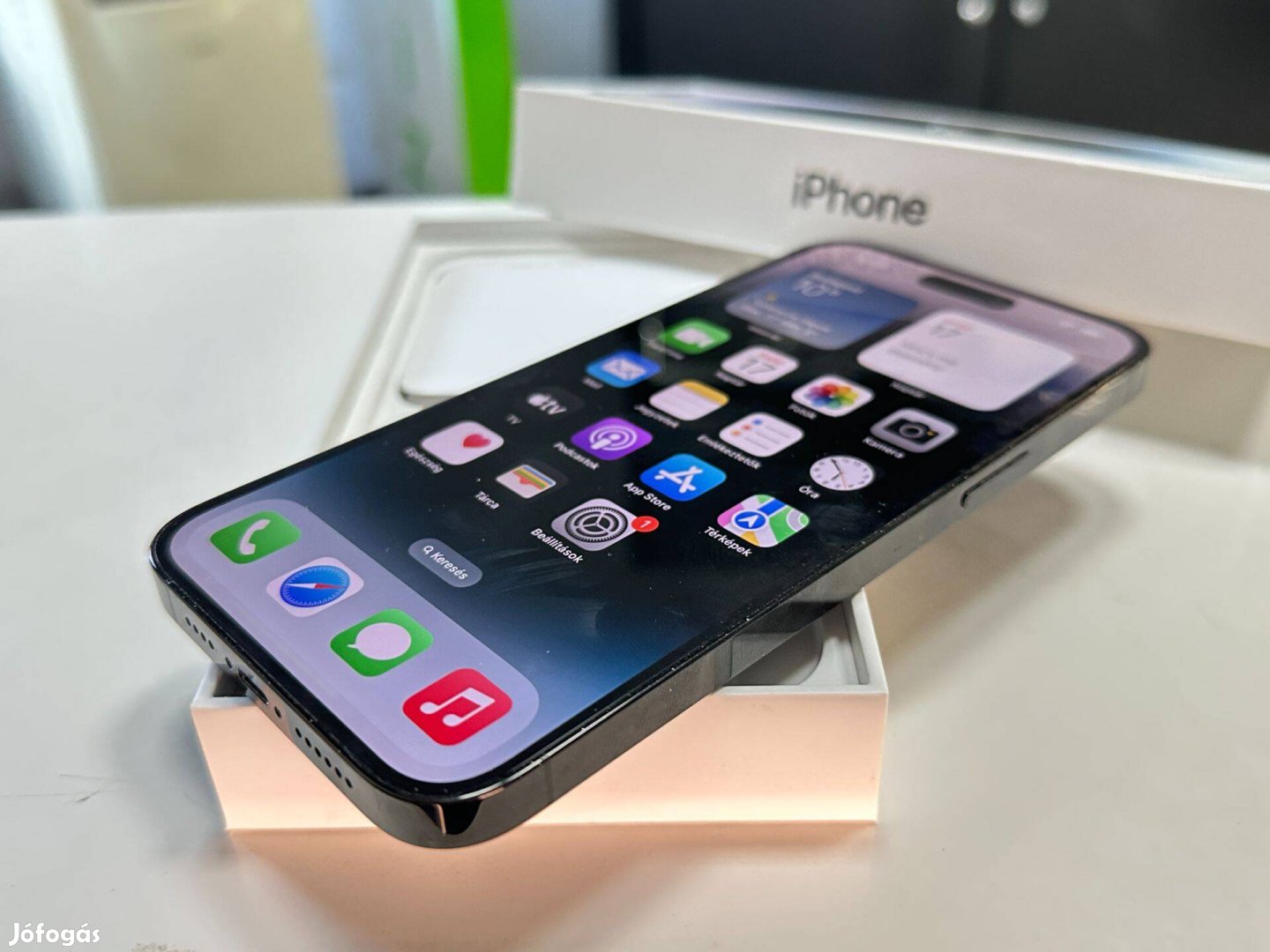 Iphone 14 Pro Max 128GB Space Black Gyári Független - Dobozos