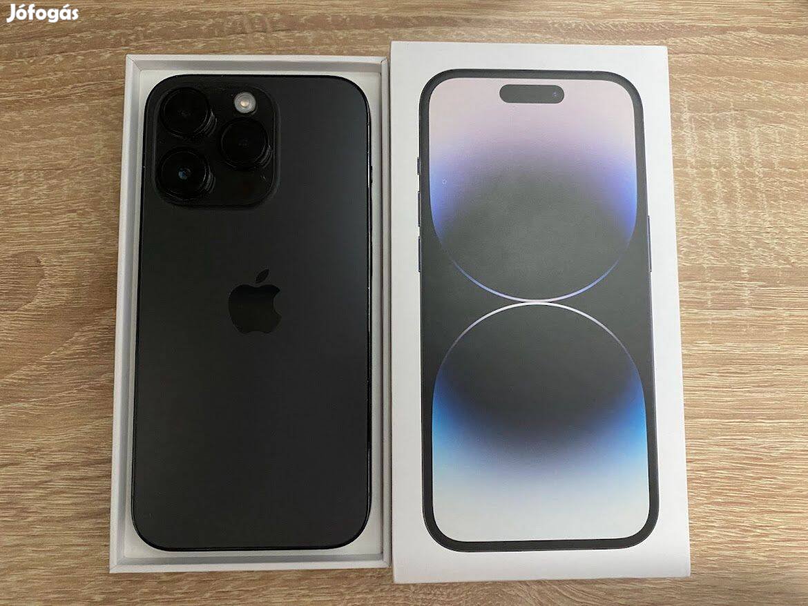 Iphone 14 Pro Space Black 128GB Független Akku: 87% Csere ON