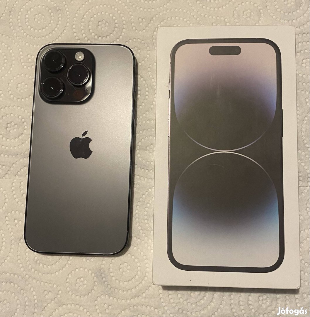 Iphone 14 Pro kártyafüggetlen dobozában 2026.05-ig garanciával!