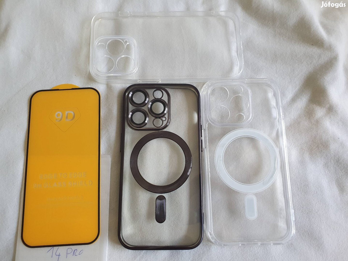 Iphone 14 Pro üvegfólia, magsafe tok, szilikon tok 