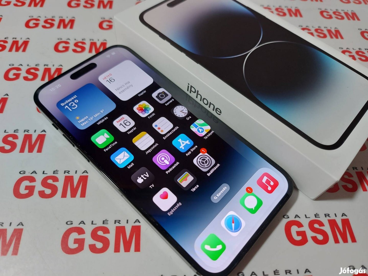 Iphone 14 pro max 128gb újszerű független garanciás 