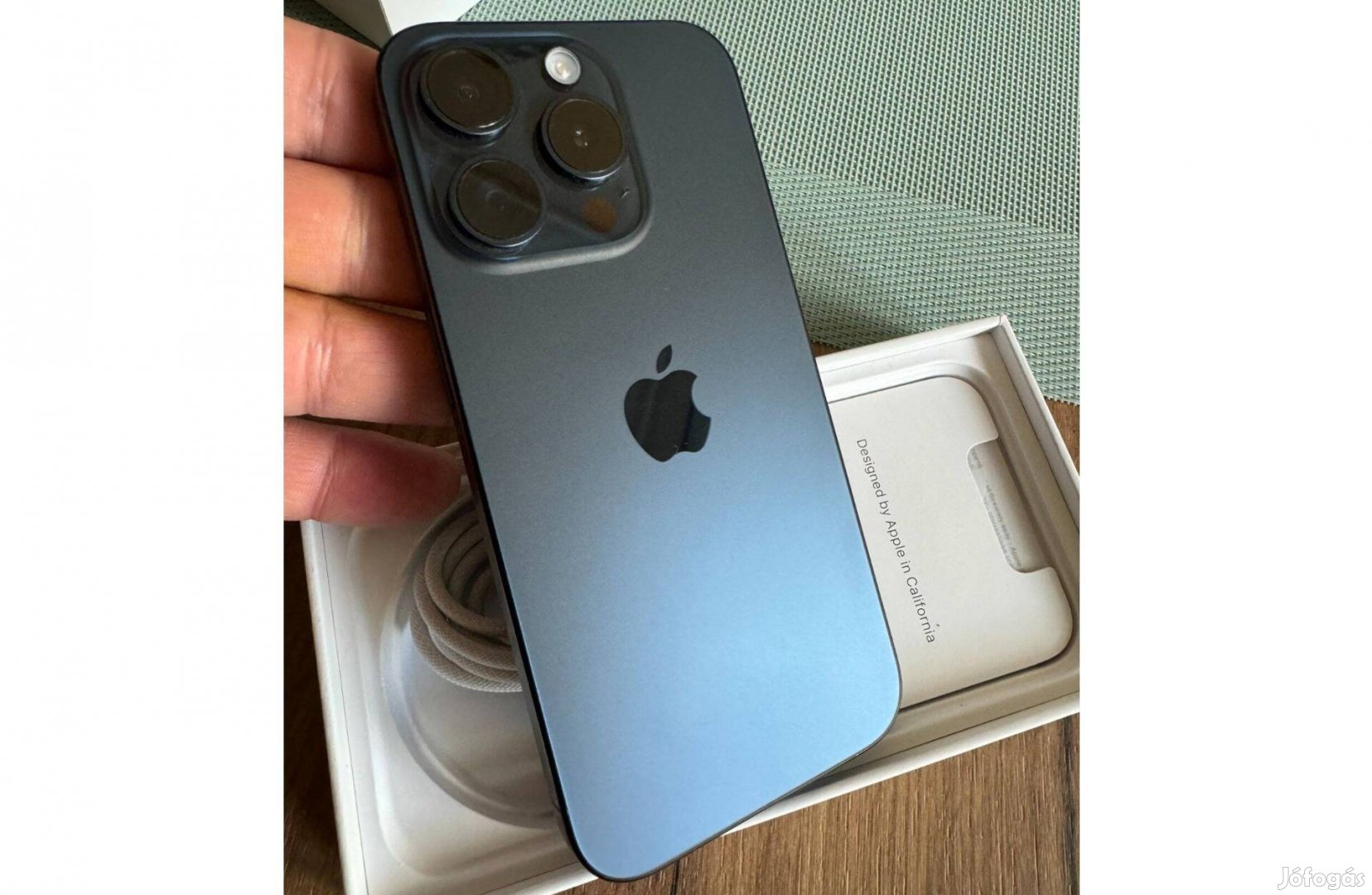 Iphone 15 Pro 256GB Titanium Blue - hibátlan - Csere is lehet