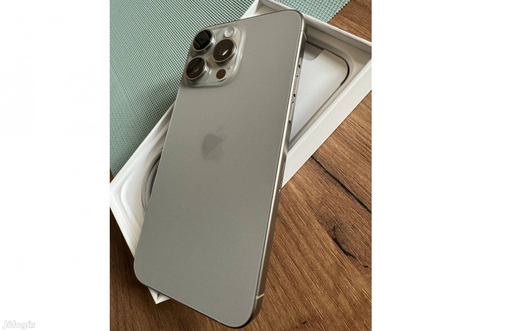 Iphone 15 Pro Max 256GB Natural Titanium - független - Csere is lehet