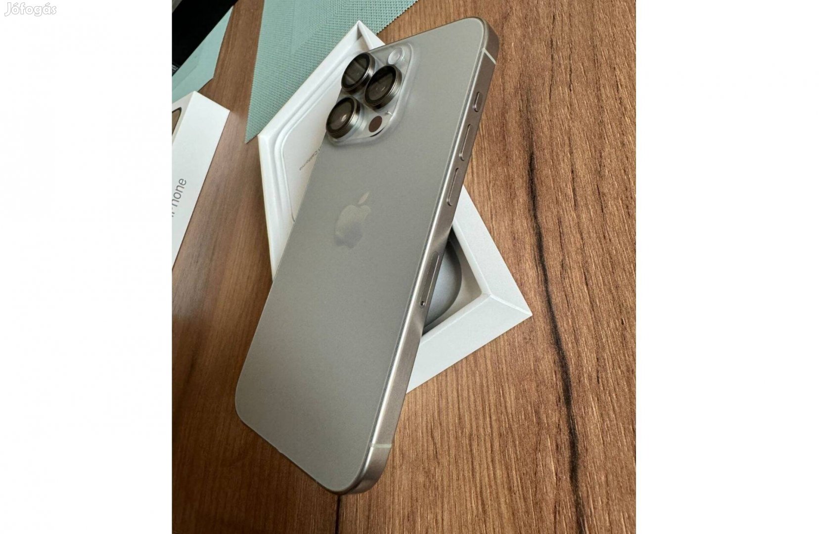 Iphone 15 Pro Max 256GB Natural Titanium - független - Csere is lehet