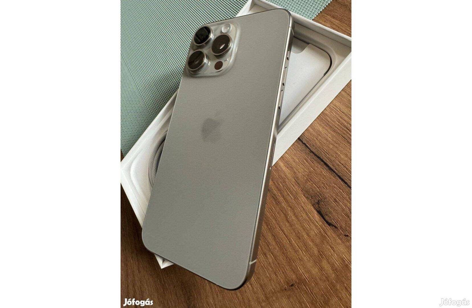 Iphone 15 Pro Max 512GB Natural Titanium - Független - Csere is lehet