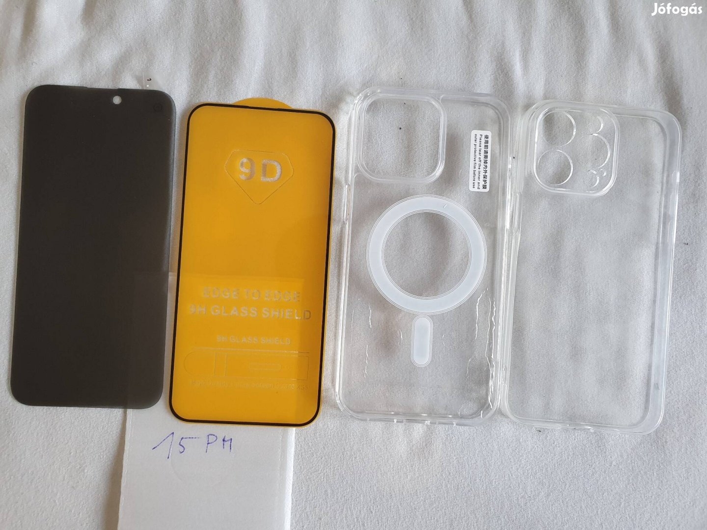 Iphone 15 Pro Max üvegfólia, magsafe tok, szilikon tok 