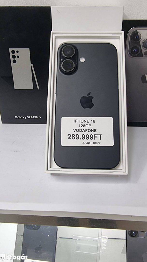 Iphone 16,128GB vodafone függő