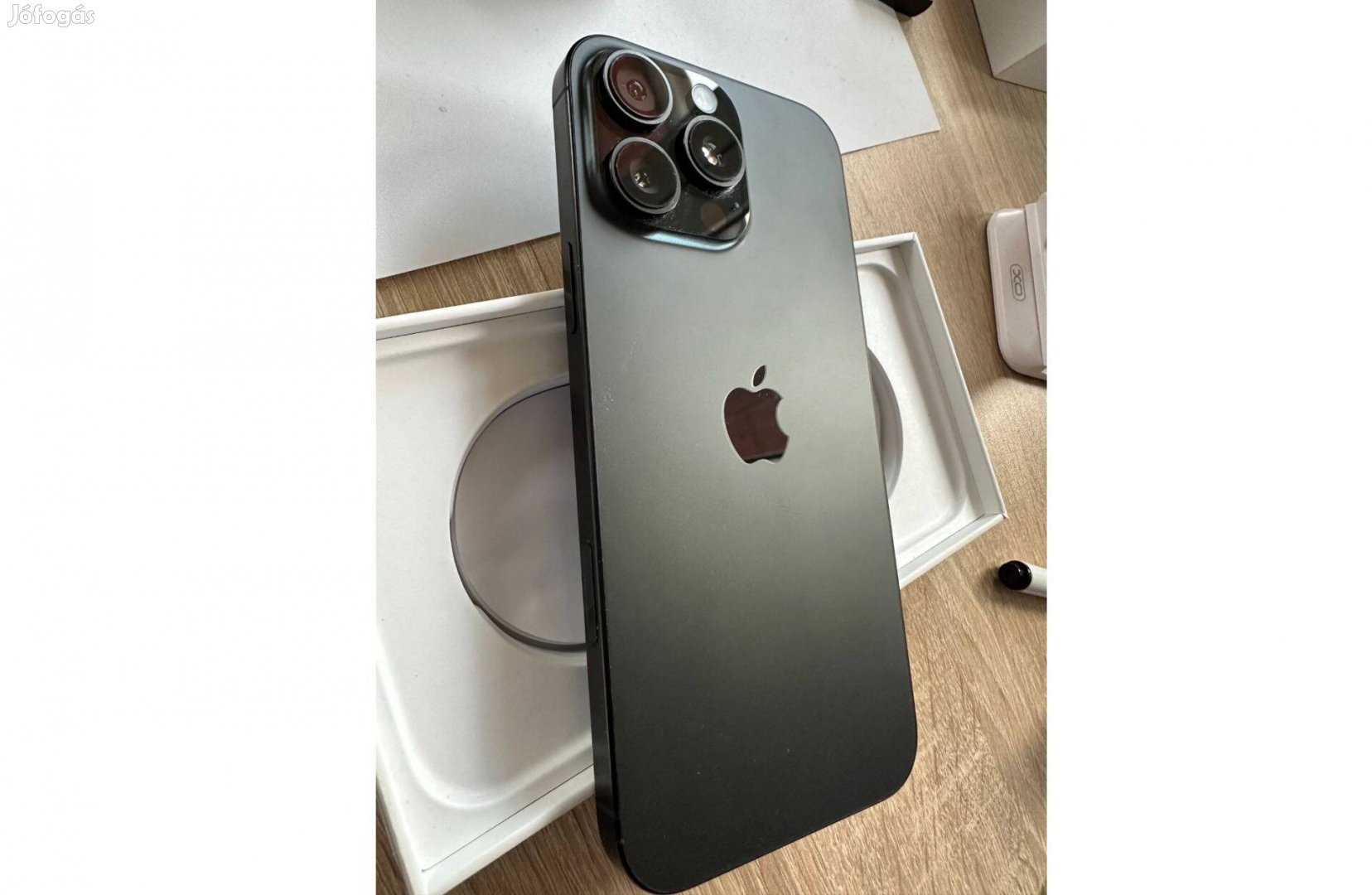 Iphone 16 Pro Max 256GB Titanium Black - független - Csere is lehet