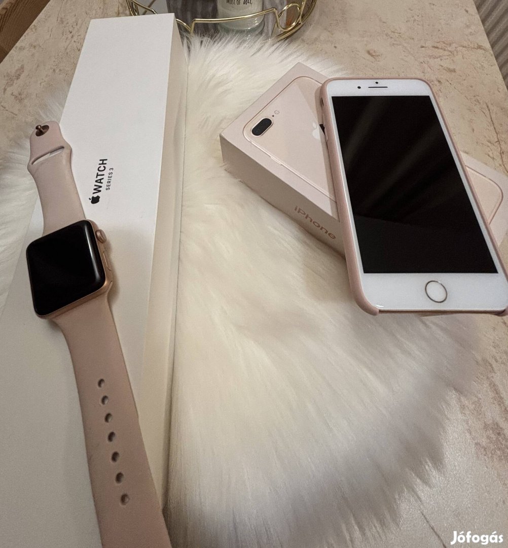 Iphone 8 Plus + apple watch 3 egyben eladó