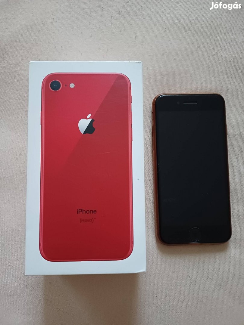 Iphone 8 piros új akksival