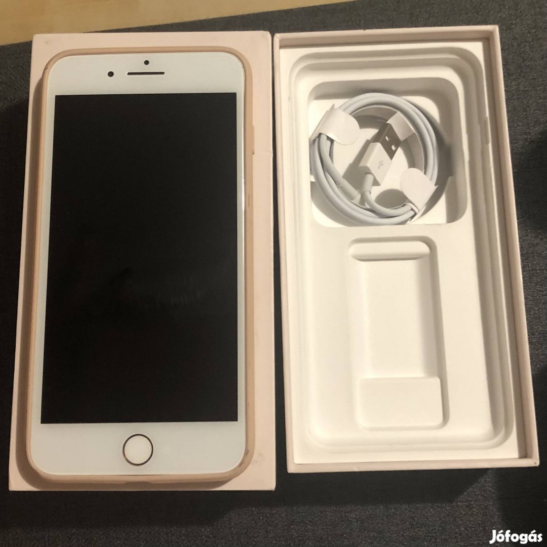 Iphone 8 plus 64 gb dobozos, kártyafüggetlen, rose gold