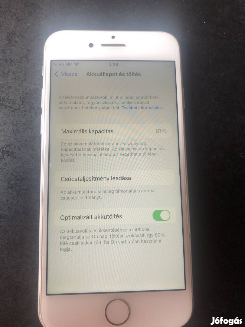 Iphone 8 szép állapot
