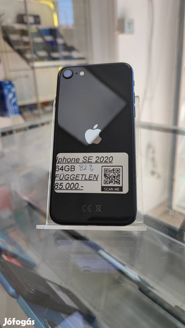 Iphone SE 2020 64GB 82%Aku Kártyafüggetlen - Dobozos