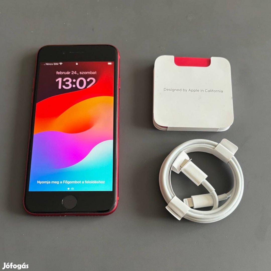 Iphone SE 2020 RED 128GB kártya független