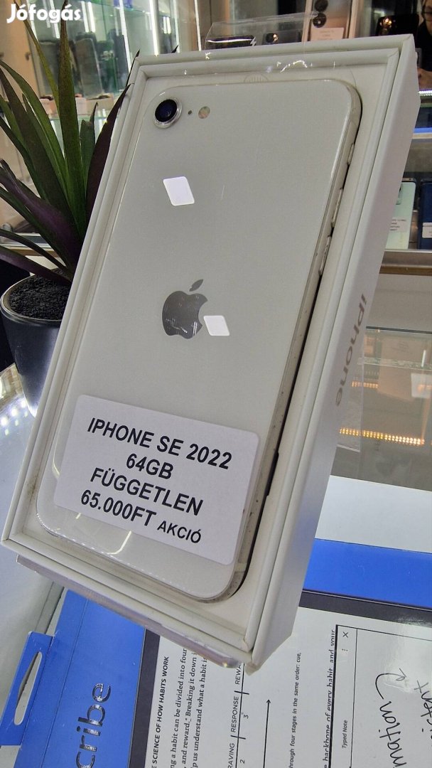 Iphone SE 2022 fehér 64GB 