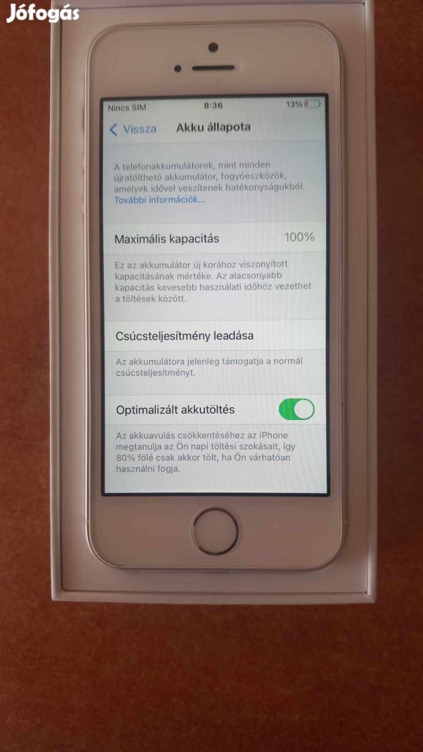 Iphone SE Silver 32 GB! Vodafone! AKKU 100%!