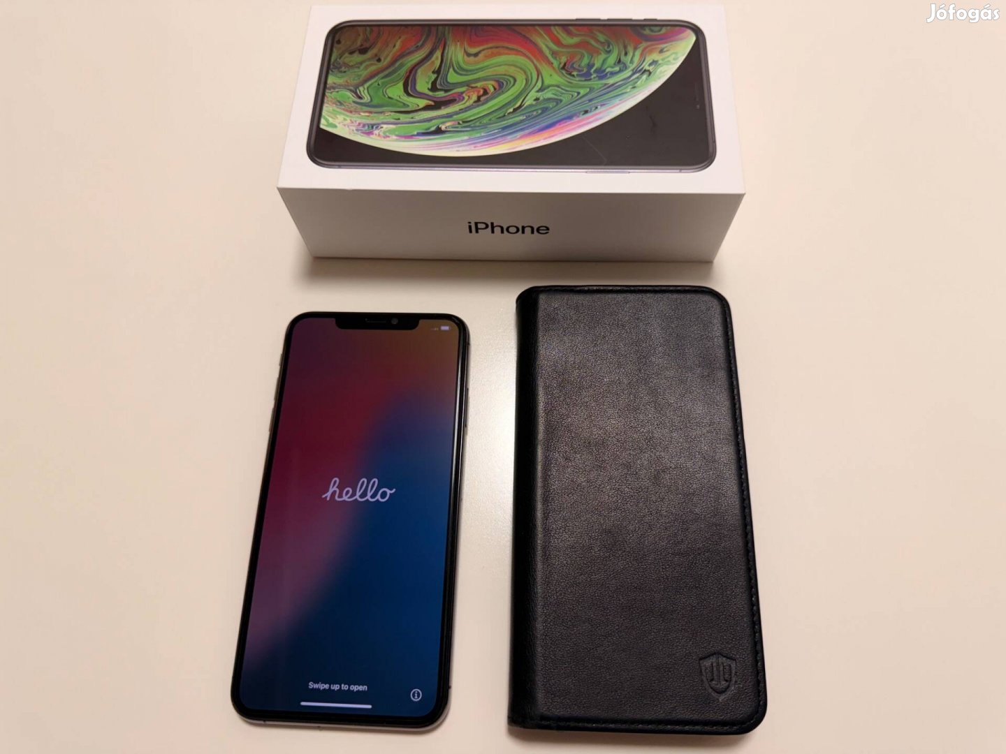 Iphone XS Max 256 Gb fekete, kártyafüggetlen, új állapotban