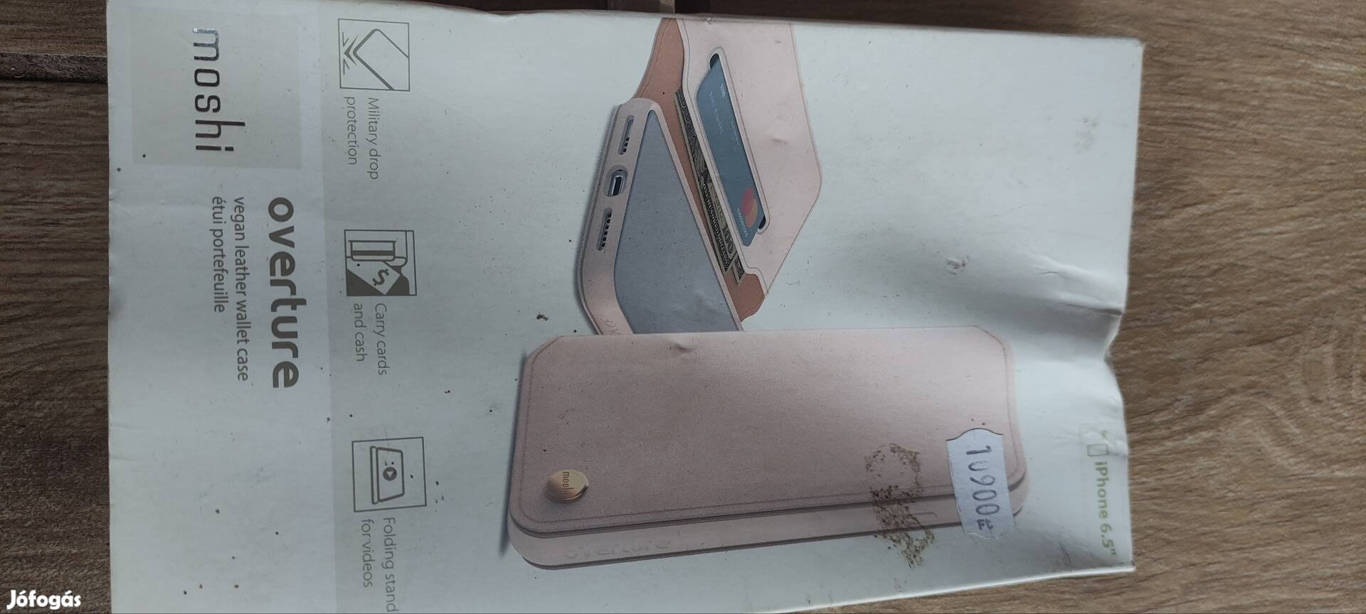 Iphone XS Max Moshi vegán bőr flip tok