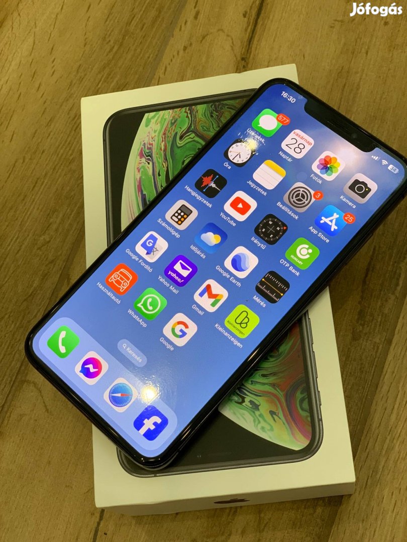 Iphone XS Max Pearl Black Edition 256 GB újszerű állapotban