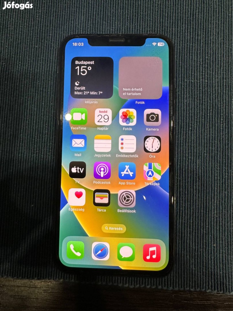 Iphone X 256gb fekete független