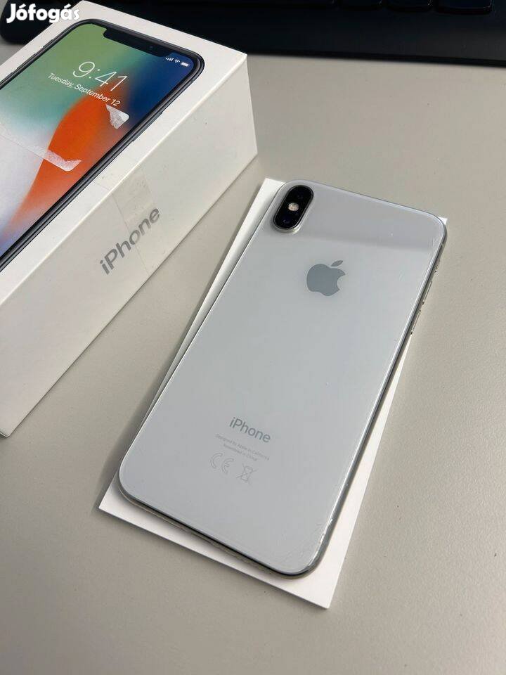Iphone X ezüst-fehér, nagyon szép, eladó