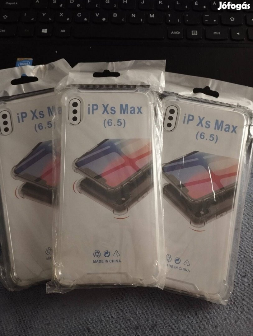 Iphone Xs Max 3DB Átlátszó szilikon tok egyben