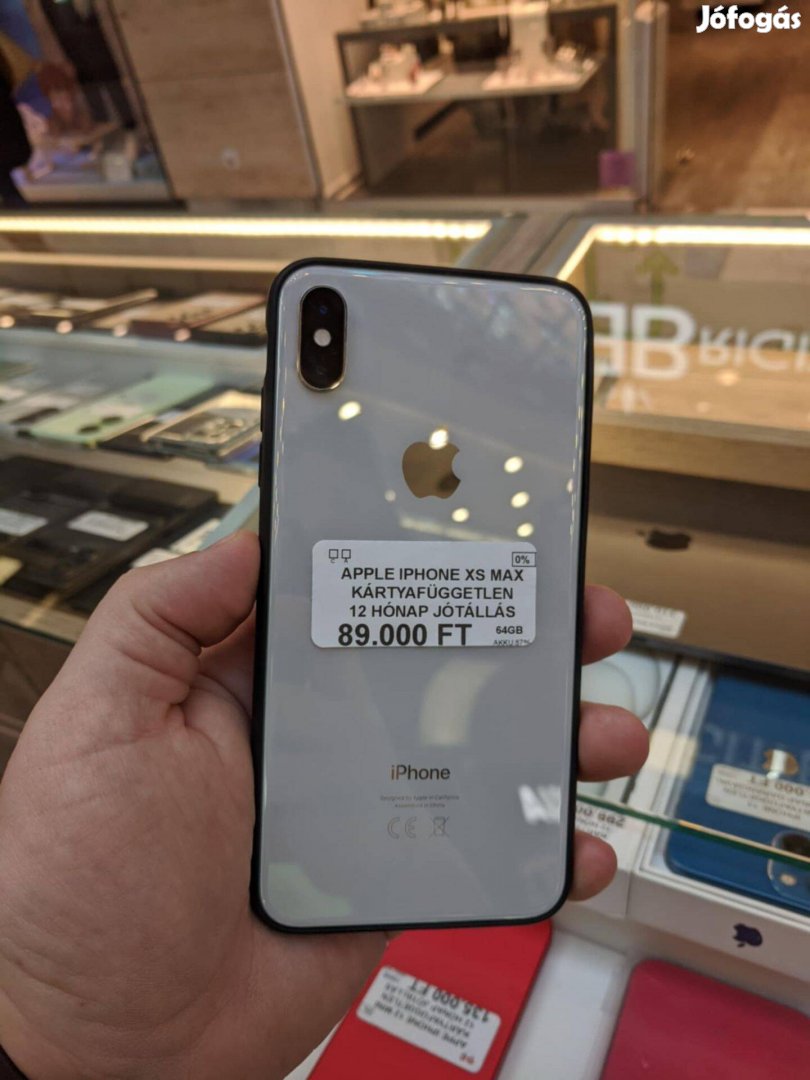 Iphone Xs Max Fehér 64GB Független Jótállás!