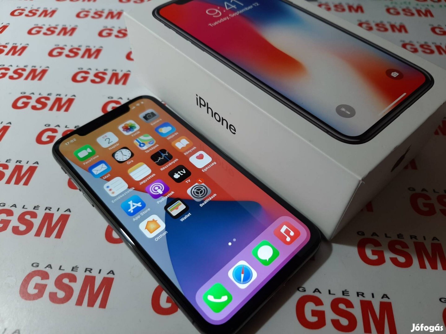 Iphone x 256gb újszerű független garanciás 