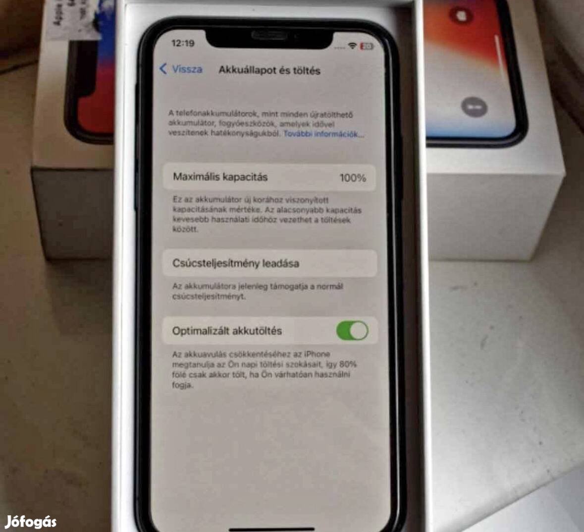 Iphone x 64GB újszerű állapotban